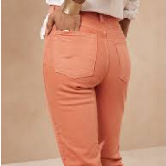 Banana Republic High-Rise Slim Jeans Size 28 Short Rose Quartz Terracotta - Picture 3 of 12